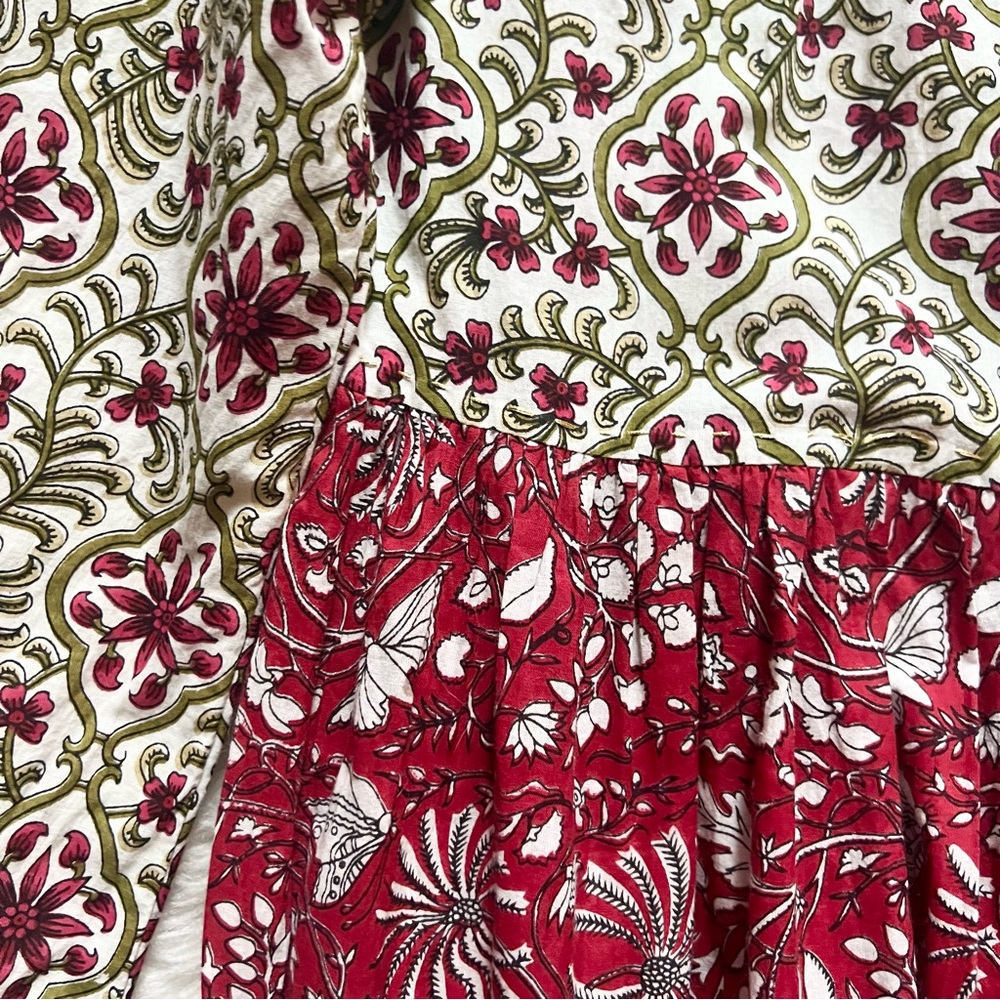 New! ANTHROPOLOGIE Ro’s Garden Tiered Stitched Ruffle Maxi Dress - Picture 10 of 12